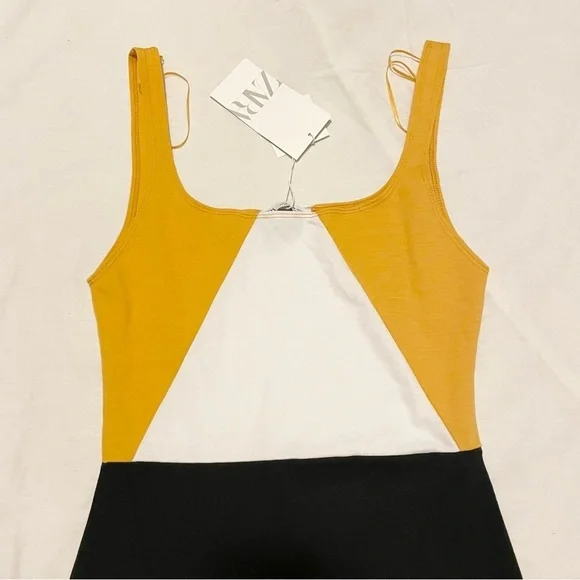 Zara Colorblock Dress Women’s Size Medium - Picture 2 of 16